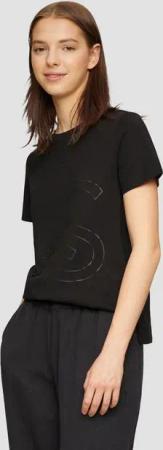 QS Kurzarmshirt T-Shirt aus Jersey mit Frontprint