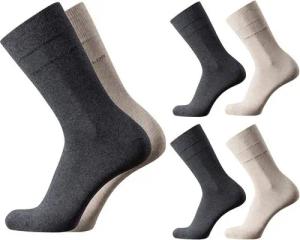 TOM TAILOR Socken Tom Tailor Herren Socken 4er Pack uni basic beige dunkelgrau 43-46