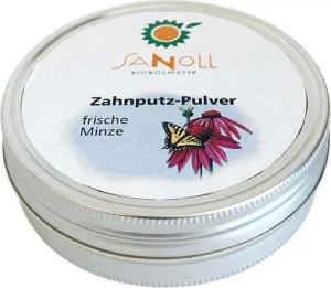 Sanoll Zahnpasta Zahnputz-Pulver - frische Minze 50g