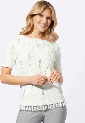 Sieh an! Strickpullover Kurzarmpullover