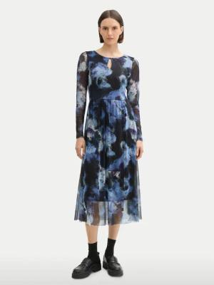 Tom Tailor Kleid für den Alltag 1043038 Blau Regular Fit