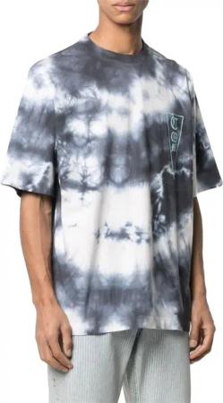 Marcelo Burlon - Com Logo Tie-dye Oversize T-shirt - Größe S - bunt