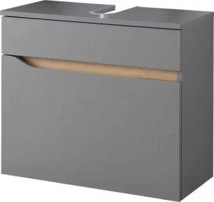 Saphir Waschbeckenunterschrank "Quickset Unterbeckenschrank, 60 cm breit, 1 Schublade", Waschbeckenschrank mit Siphonausschnitt, ohne Waschbecken, grifflos