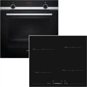 SIEMENS Backofen-Set ecoClean Teleskopauszug + Sharp PREMIUM Induktionskochfeld autark 60cm