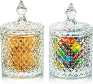 LuxusKollektion Glas Bonbongeschirr Transparentglas Groß für Bonbonbuffet