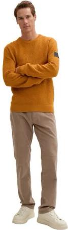 TOM TAILOR Strickpullover Crewneck Strickpullover aus Baumwolle