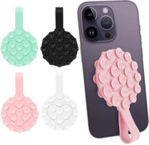 ZEUOPQ Handy-Halterung 4-St Saugnapf Halterung herzförmig zweiseitig Handy-Halterung, (4-tlg)