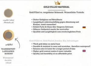 GOLDEN Kreuzkette Kleine Kreuz Halskette, 14K Gold Christian Kreuz Anhänger Halskette