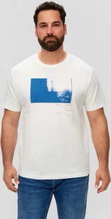 s.Oliver Kurzarmshirt T-Shirt mit Frontprint Artwork