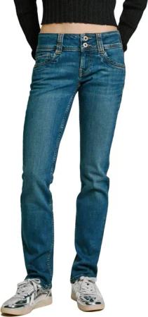 Pepe Jeans Damen Jeans SLIM JEANS MW ICONIC GEN - Slim Fit - Blau - Blue Denim