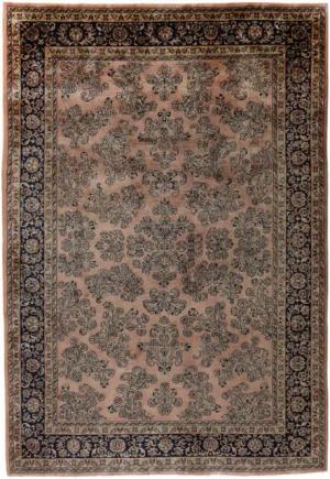 Nain Trading Orientteppich Indo Sarough 203x295 Handgeknüpfter Orientteppich, rechteckig, Höhe: 15 mm