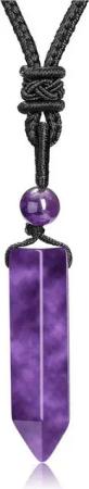 LuxusKollektion Edelstein Edelstein 7 Chakra Heilsteine Kette Hexagon Anhänger Kristall