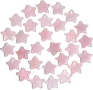 LuxusKollektion Edelstein 20er Set Sternkristalle Rosenquarz Glückssteine Meditation Deko