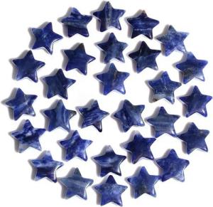 LuxusKollektion Edelstein 20 Blauer Sodalith Sternkristalle Heilsteine Set Natürliche Edelsteine