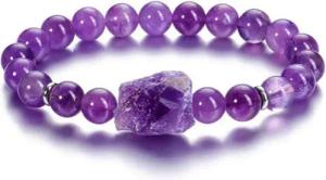 LuxusKollektion Edelstein Amethyst Kristall Armband Perlen Heilsteine 8mm Naturstein Healing