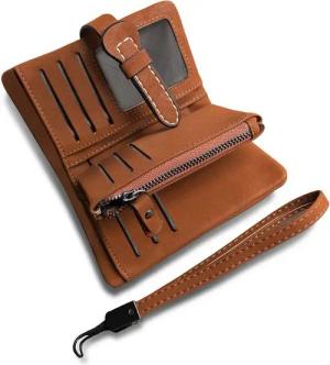 AOXONEL Geldbörse Stilvoll und Vielseitig (Vintage-Geldbörse für Damen, Damen-Geldbörse mit RFID-Schutz), mit Langlebiges Leder, großzügige Kapazität, kompakte Größe