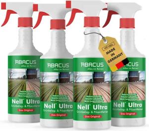 ABACUS Nell Ultra Algenentferner, Grünbelagentferner, Flechtenentferner Grünbelagentferner (Bekannt aus QVC, [- Ergiebiges Konzentrat Selbsttätig mit Langzeitschutz)