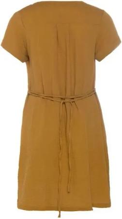 Knit Factory Strickkleid Knit Factory Indy Kleid XL Glatt Gelb Kleid Strickkleid Sommer Kleid