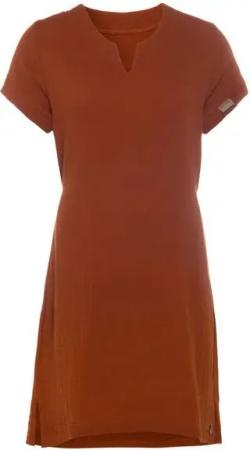 Knit Factory Strickkleid Knit Factory Indy Kleid S Glatt Orange Kleid Strickkleid Sommer Kleid
