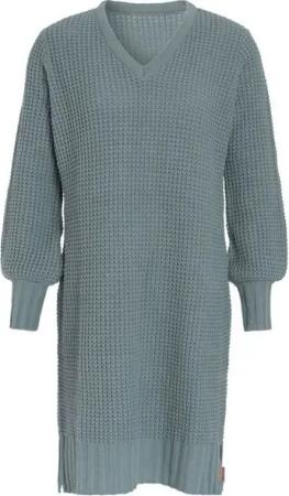 Knit Factory Strickkleid Robin Kleider 36/38 Glatt Stonegreen Kleid Strickkleid Sommer Kleid