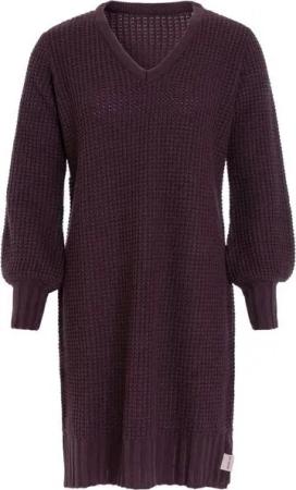 Knit Factory Strickkleid Robin Kleider 36/38 Glatt Lila Kleid Strickkleid Sommer Kleid