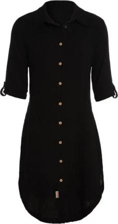 Knit Factory Strickkleid Kim Kleider M Glatt Schwarz Kleid Strickkleid Sommer Kleid