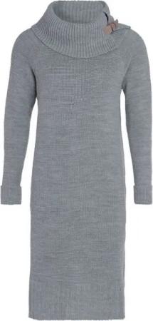 Knit Factory Strickkleid Jamie Kleider 40/42 Glatt Grau Kleid Strickkleid Sommer Kleid