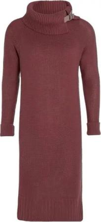 Knit Factory Strickkleid Jamie Kleider 40/42 Glatt Rot Kleid Strickkleid Sommer Kleid
