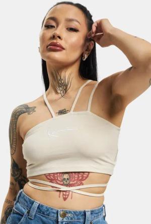 Karl Kani Small Signature Crop Laced One Shoulder Top