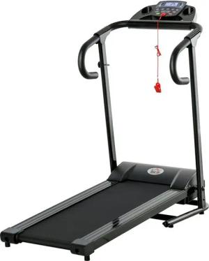 HOMCOM Laufband Loopband inklapbaar elektrisch 500 W 0,8-10 km/u, gym indoor fitness (Set, 1-tlg., mit LCD-Anzeige), 123L x 62B x 117H cm
