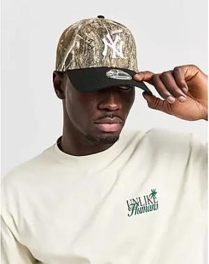 New Era MLB New York Yankees 9FORTY Real Tree Cap - Damen, Black