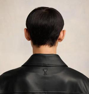 AMI Paris - Lederjacke - Größe XXL - schwarz