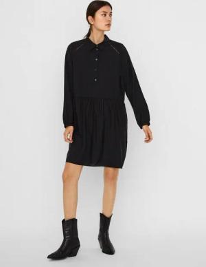 Vero Moda Blusenkleid Fay (1-tlg) Lochmuster