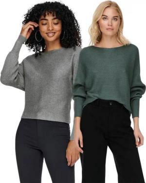 ONLY Langarmshirt Pullover mit Fledermausärmel im Doppelpack