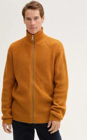 TOM TAILOR Cardigan Strickjacke mit Rippstruktur