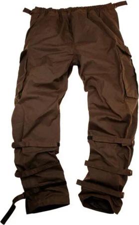 Outbacker Cargohose Wetterfeste Überzieh Outdoor-Hosen für die Jagd, Motorrad in braun und
