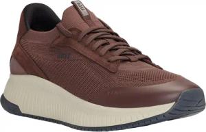 BOSS Runner Sneaker aus Mesh mit Veloursleder-Details