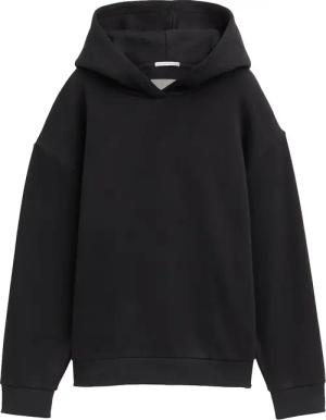 TOM TAILOR Mädchen Oversized Hoodie mit Bio-Baumwolle, schwarz, Print, Gr. 140