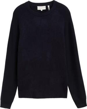 TOM TAILOR Herren Strickpullover im Material-Mix, blau, Meliert, Gr. XXXL