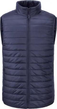 30seven Steppweste beheizte Weste - Regular Fit Herren - Marineblau 7,4V Set inkl. Powerbank & Ladegerät