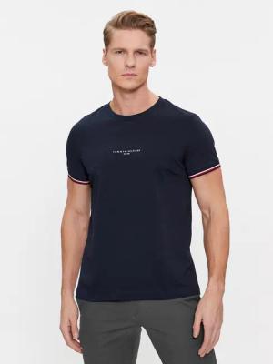 Tommy Hilfiger T-Shirt Logo MW0MW32584 Dunkelblau Slim Fit