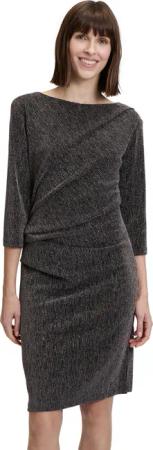 Betty&Co Jerseykleid "Betty & Co Jerseykleid mit 3/4 Arm", Falten