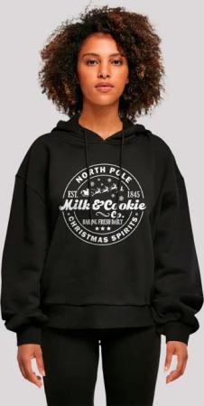 F4NT4STIC Kapuzenpullover "Milk and Cookie Bakery Retro Weihnachten Sign", Premium Qualität, Christmas Collection