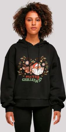 F4NT4STIC Kapuzenpullover "Weihnachten Hippie Santa And Reindeer", Premium Qualität, Christmas Collection