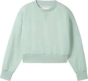 TOM TAILOR Mädchen Cropped Sweatshirt, grün, Uni, Gr. 164