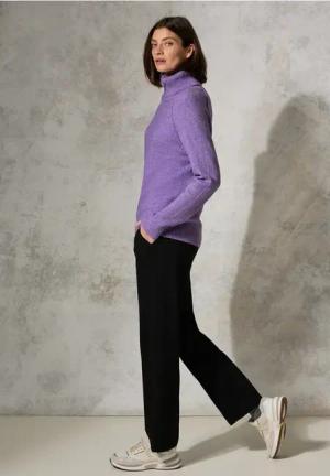 Cecil Damen Rollkragenpullover in Lila, Gr: M