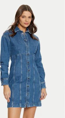 Guess Jeanskleid W5RK99 D4H71 Blau Regular Fit