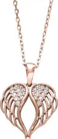 Auranto Collier - Silbercollier Flügel rose - M262099