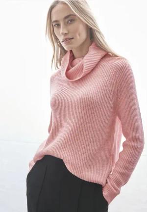 Street One Frauen Strickpullover in Rosa, Gr: 34