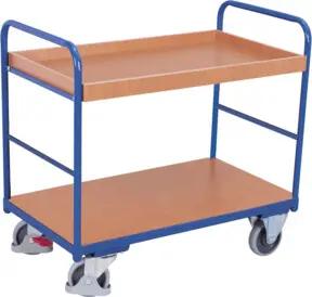 VARIOfit Etagenwagen niedrig 1.000 x 700 mm 1 Boden und 1 Tablett